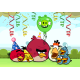 A4Angr4 Vafa Angry Birds Happy Birthday 30x20cm